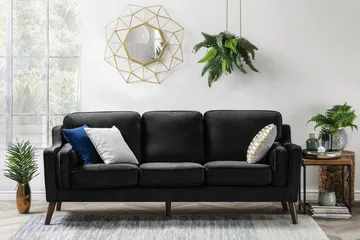 Lokka Sofa 3-seter - Svart - Møbler - Sofaer - 3 seter sofa