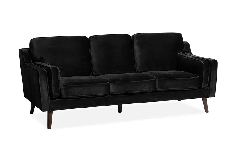 Lokka Sofa 3-seter - Svart - Møbler - Sofaer - 3 seter sofa