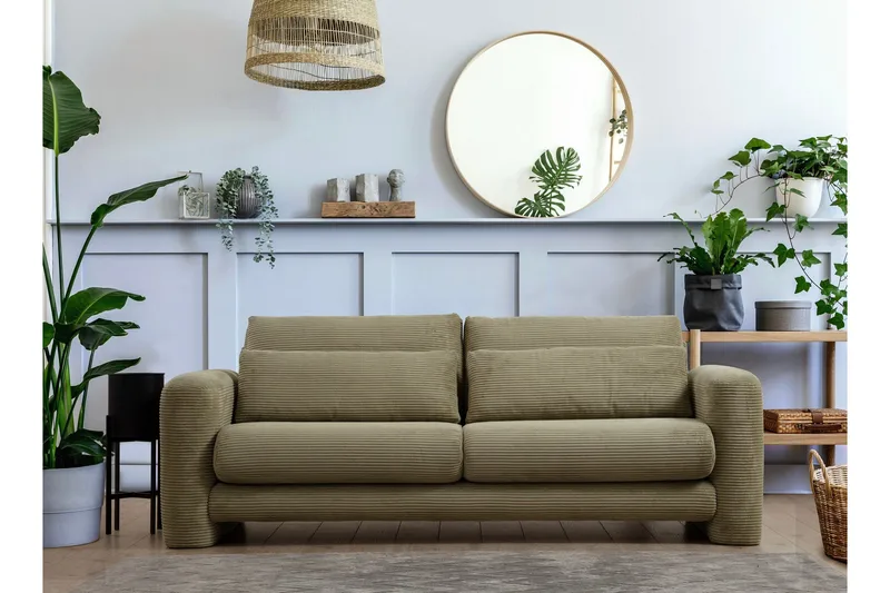 Makhan Sofa 3-seter - Grønn - Møbler - Sofaer - 3 seter sofa