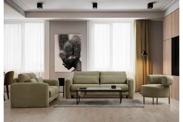 Makhan Sofa 3-seter - Grønn - Møbler - Sofaer - 3 seter sofa