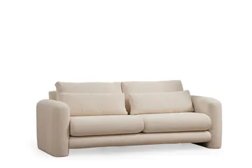 Makhan Sofa 3-seter - Lys beige - Møbler - Sofaer - 3 seter sofa