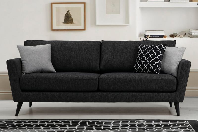 Mangia 3-seter Sovesofa 93x178 cm i Stoff - Antrasitt - Møbler - Sofaer - Sovesofaer - 3 seters sovesofa