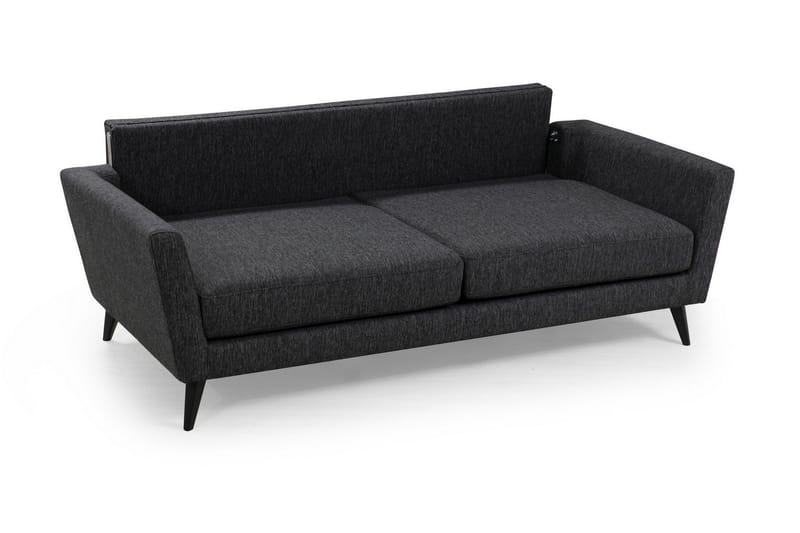 Mangia 3-seter Sovesofa 93x178 cm i Stoff - Antrasitt - Møbler - Sofaer - Sovesofaer - 3 seters sovesofa
