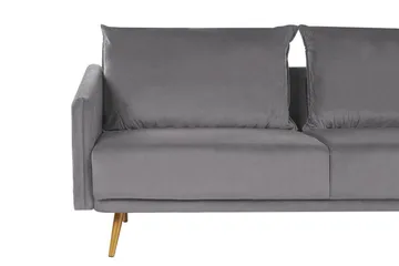Maurana 3-seters Sofa - Fløyel/Grå - Møbler - Sofaer - 3 seter sofa