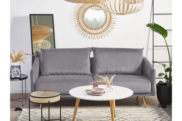 Maurana 3-seters Sofa - Fløyel/Grå - Møbler - Sofaer - 3 seter sofa