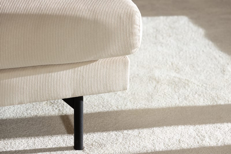 Menard 3-seters Dyp Manchestersofa 205 cm bred - Beige - Møbler - Sofaer - 3 seter sofa
