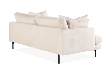 Menard 3-seters Dyp Manchestersofa 205 cm bred - Beige - Møbler - Sofaer - 3 seter sofa