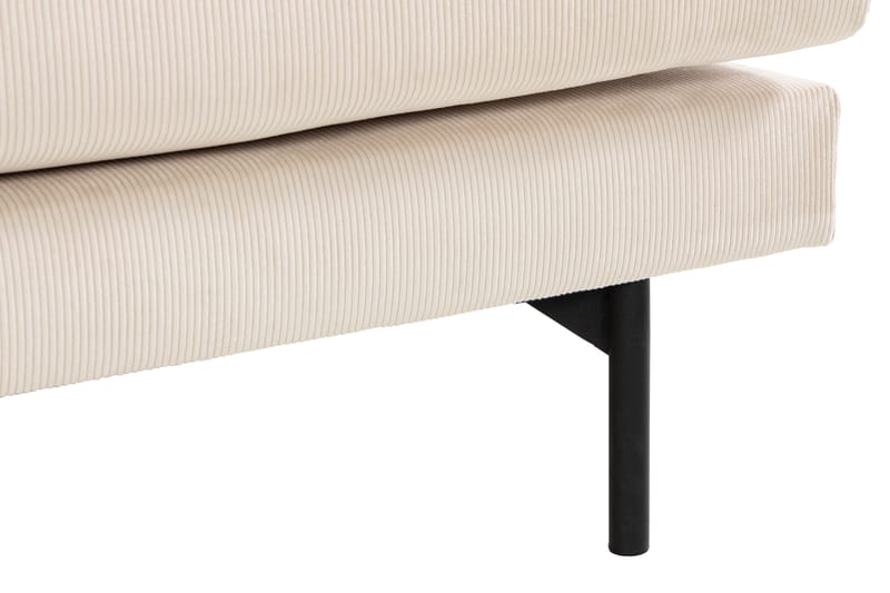 Menard 3-seters Dyp Manchestersofa 205 cm bred - Beige - Møbler - Sofaer - 3 seter sofa