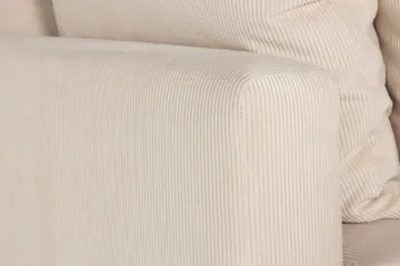 Menard 3-seters Dyp Manchestersofa - Beige - Møbler - Sofaer - 3 seter sofa