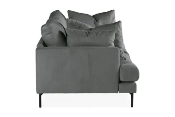 Menard 3-seters Dyp Manchestersofa - Grå - Møbler - Sofaer - 3 seter sofa