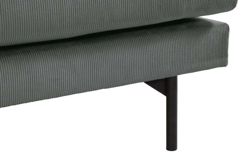 Menard 3-seters Dyp Manchestersofa - Grå - Møbler - Sofaer - 3 seter sofa