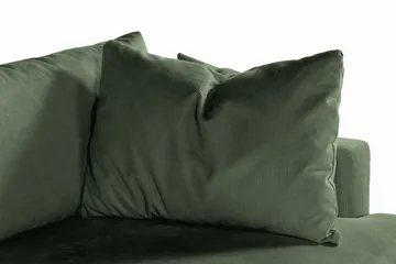 Menard 3-seters Dyp Manchestersofa - Grønn - Møbler - Sofaer - 3 seter sofa