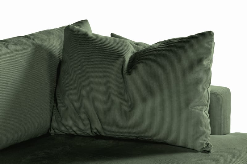 Menard 3-seters Dyp Manchestersofa - Grønn - Møbler - Sofaer - 3 seter sofa