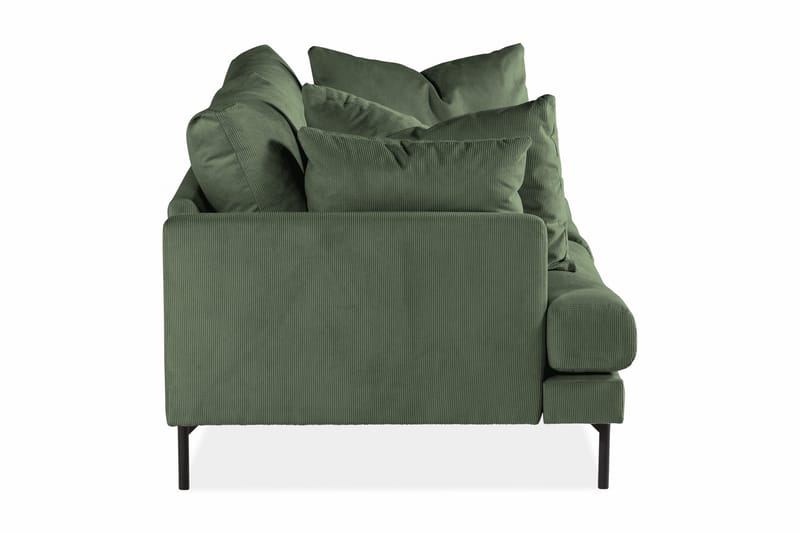 Menard 3-seters Dyp Manchestersofa - Grønn - Møbler - Sofaer - 3 seter sofa