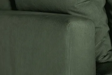 Menard 3-seters Dyp Manchestersofa - Grønn - Møbler - Sofaer - 3 seter sofa