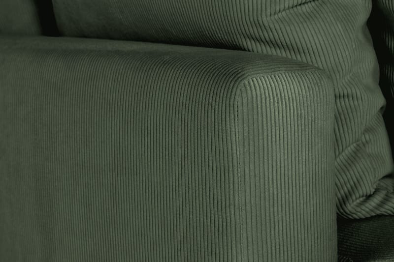 Menard 3-seters Dyp Manchestersofa - Grønn - Møbler - Sofaer - 3 seter sofa