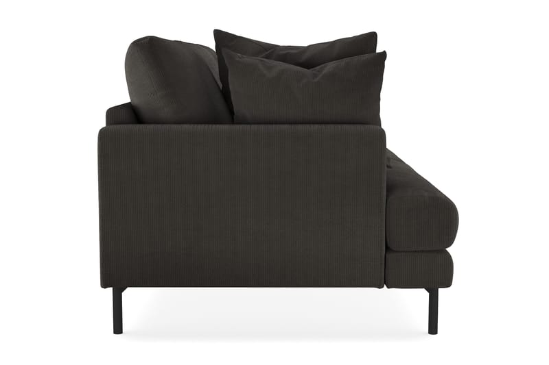 Menard 3-seters Dyp Manchestersofa - Mørk grå - Møbler - Sofaer - 3 seter sofa