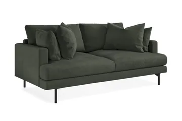 Menard 3-seters Dyp Manchestersofa - Mørk grønn - Møbler - Sofaer - 3 seter sofa
