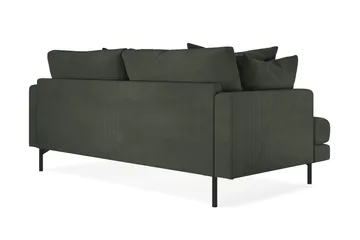 Menard 3-seters Dyp Manchestersofa - Mørk grønn - Møbler - Sofaer - 3 seter sofa