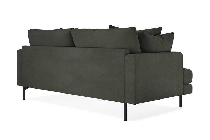Menard 3-seters Dyp Manchestersofa - Mørk grønn - Møbler - Sofaer - 3 seter sofa