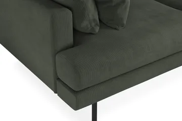 Menard 3-seters Dyp Manchestersofa - Mørk grønn - Møbler - Sofaer - 3 seter sofa
