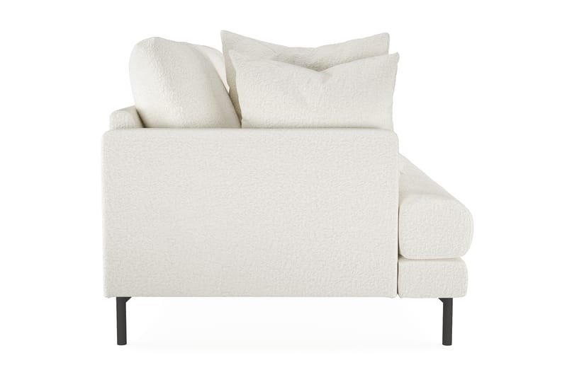 Menard 3-seters Dyp Sofa i Bouclé 205 cm bred - Hvit - Møbler - Sofaer - 3 seter sofa