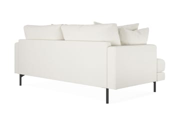 Menard 3-seters Dyp Sofa i Bouclé 205 cm bred - Hvit - Møbler - Sofaer - 3 seter sofa