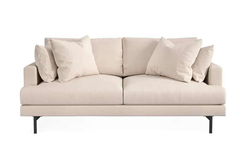 Menard 3-seters Dyp Stoffsofa 205 cm bred - Beige - Møbler - Sofaer - 3 seter sofa