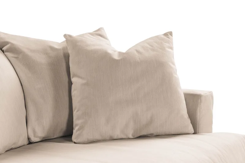 Menard 3-seters Dyp Stoffsofa - Beige - Møbler - Sofaer - 3 seter sofa