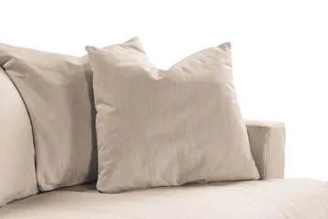 Menard 3-seters Dyp Stoffsofa - Beige - Møbler - Sofaer - 3 seter sofa