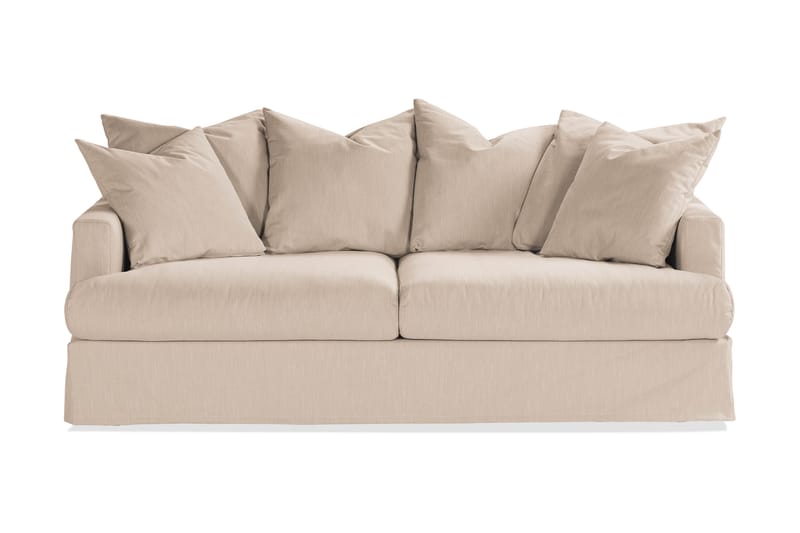 Menard 3-seters Dyp Stoffsofa - Beige - Møbler - Sofaer - 3 seter sofa