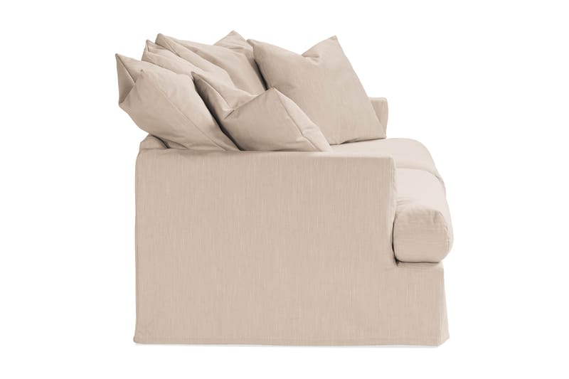 Menard 3-seters Dyp Stoffsofa - Beige - Møbler - Sofaer - 3 seter sofa