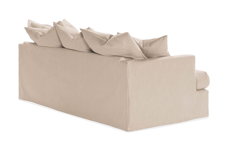 Menard 3-seters Dyp Stoffsofa - Beige - Møbler - Sofaer - 3 seter sofa