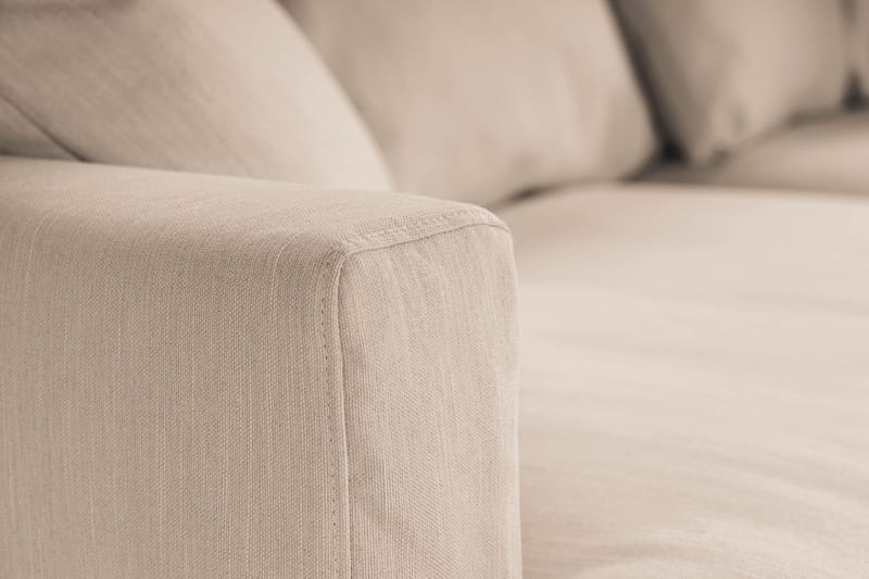 Menard 3-seters Dyp Stoffsofa - Beige - Møbler - Sofaer - 3 seter sofa