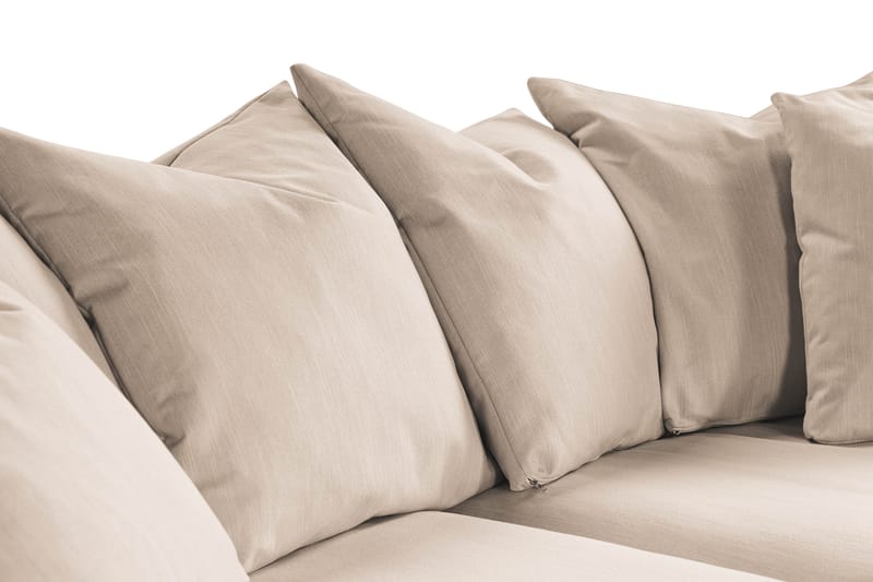 Menard 3-seters Dyp Stoffsofa - Beige - Møbler - Sofaer - 3 seter sofa