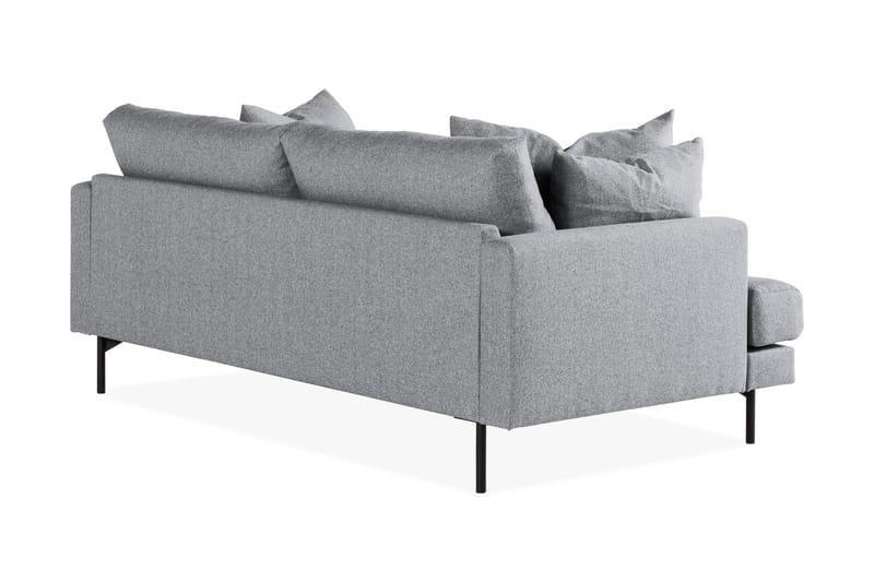 Menard 3-seters Dyp Stoffsofa - Grå - Møbler - Sofaer - 3 seter sofa