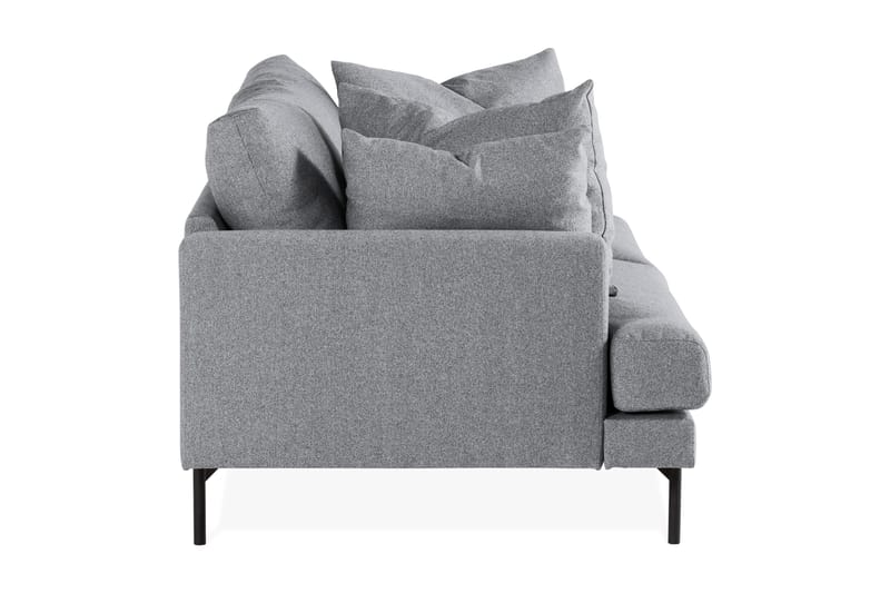 Menard 3-seters Dyp Stoffsofa - Grå - Møbler - Sofaer - 3 seter sofa