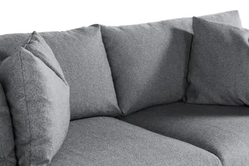 Menard 3-seters Dyp Stoffsofa - Grå - Møbler - Sofaer - 3 seter sofa