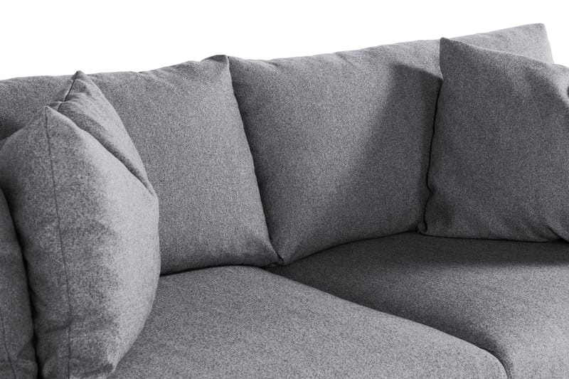 Menard 3-seters Dyp Stoffsofa - Grå - Møbler - Sofaer - 3 seter sofa