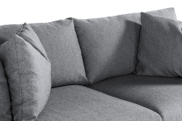 Menard 3-seters Dyp Stoffsofa - Grå - Møbler - Sofaer - 3 seter sofa