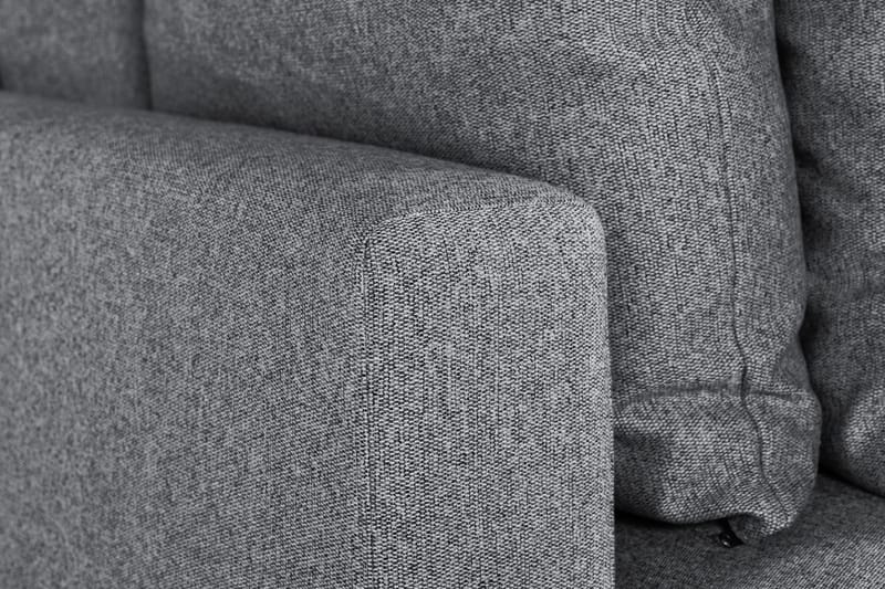 Menard 3-seters Dyp Stoffsofa - Grå - Møbler - Sofaer - 3 seter sofa