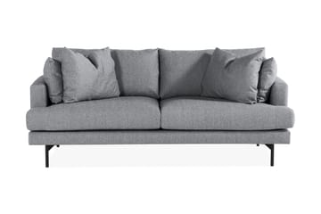 Menard 3-seters Dyp Stoffsofa - Grå - Møbler - Sofaer - 3 seter sofa