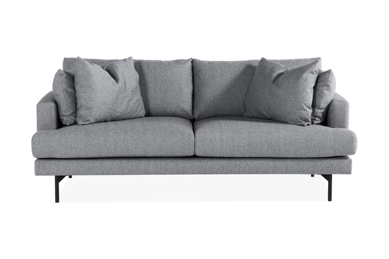 Menard 3-seters Dyp Stoffsofa - Grå - Møbler - Sofaer - 3 seter sofa