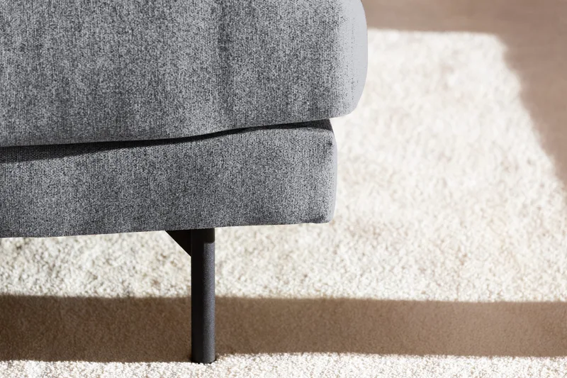 Menard 3-seters Dyp Stoffsofa - Grå - Møbler - Sofaer - 3 seter sofa