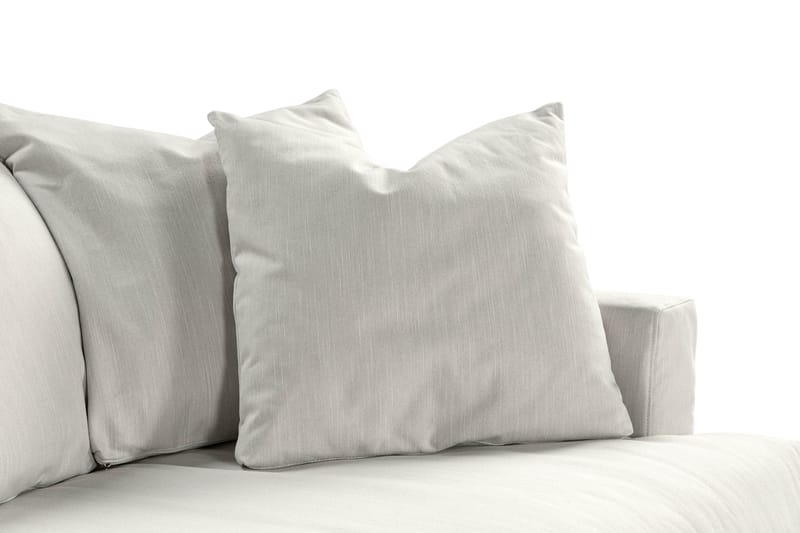 Menard 3-seters Dyp Stoffsofa - Lys grå - Møbler - Sofaer - 3 seter sofa