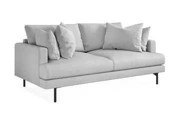 Menard 3-seters Dyp Stoffsofa - Lys grå - Møbler - Sofaer - 3 seter sofa