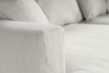 Menard 3-seters Stoffsofa - Lys grå - Møbler - Sofaer - 3 seter sofa