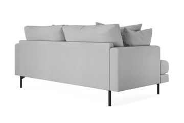 Menard 3-seters Dyp Stoffsofa - Lys grå - Møbler - Sofaer - 3 seter sofa