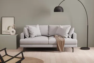 Menard 3-seters Dyp Stoffsofa - Lys grå - Møbler - Sofaer - 3 seter sofa