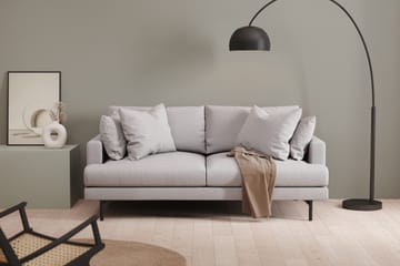 Menard 3-seters Dyp Stoffsofa - Lys grå - Møbler - Sofaer - 3 seter sofa